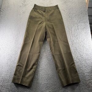 Vintage U.S.M.C. Pant Men's 30 Green Dress Straight Uniform Army Military Wool